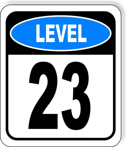 LEVEL 23 PARKING GARAGE Metal Aluminum composite sign