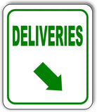 DELIVERIES DIRECTIONAL GREEN 8 Arrow Variations Metal Aluminum composite sign