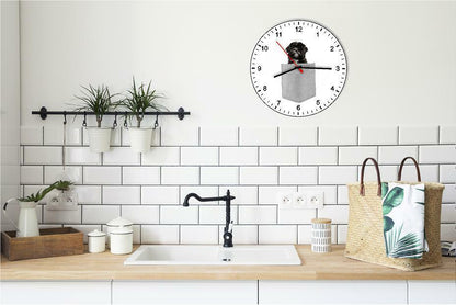 Lhasa Apso In Your Pocket Dog kitchen living room Wall Clock