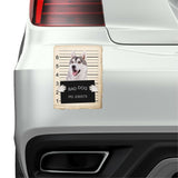 Siberian Huskey Mugshot Bad Dog Fridge refrigerator Car Magnet