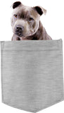 Staffordshire Terrier in pocket Fridge Car Magnet Bumper Sticker App size 4"x7"
