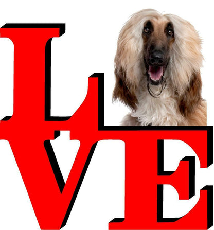 Afghan Hound Love Park Cute Dog Fridge Refrigerator Car Magnet
