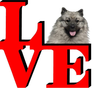 Keeshonden Dog Love Park Dog Fridge Refrigerator Car Magnet