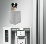 Border Collie in pocket Fridge Car Magnet Bumper Sticker App size 4"x7"