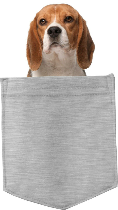 Beagle Dog in pocket Fridge Car Magnet Bumper Sticker App size 4"x7"