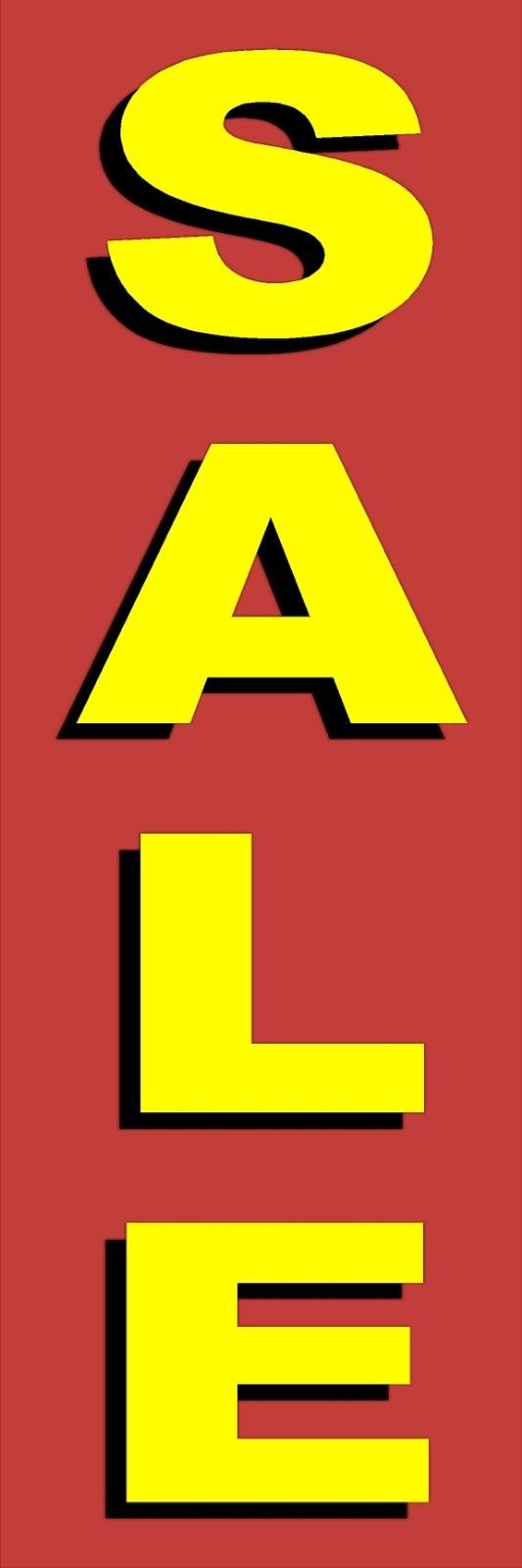 VERTICAL SALE Outdoor Banner (18"x54") … long lasting
