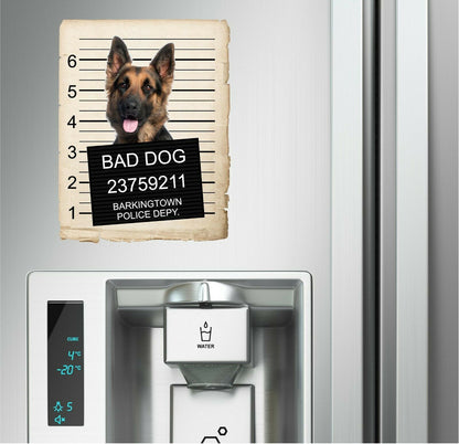 German Shepard Mugshot Bad Dog Fridge refrigerator Car Magnet