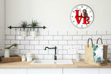 Labradoodle Cute Puppy Dog kitchen living room Wall Clock