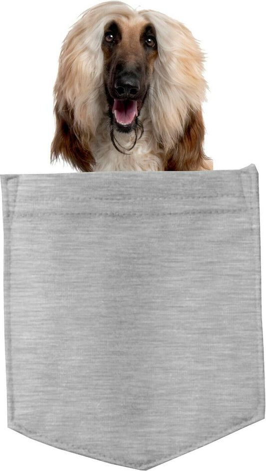 Afghan Hound Dog in pocket Fridge Car Magnet Bumper Sticker App size 4"x7"
