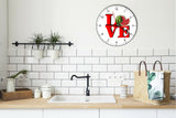 I Love Watermelon Love Park Funny Kitchen Living room Wall Clock