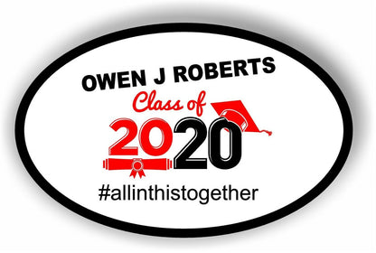 Owen J Roberts Class of 2020 Graduation Car magnet Magnetic Bumper Sticker