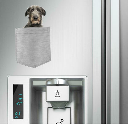 Scottish Deerhound Dog in pocket Fridge Car Magnet Bumper Sticker App size 4"x7"