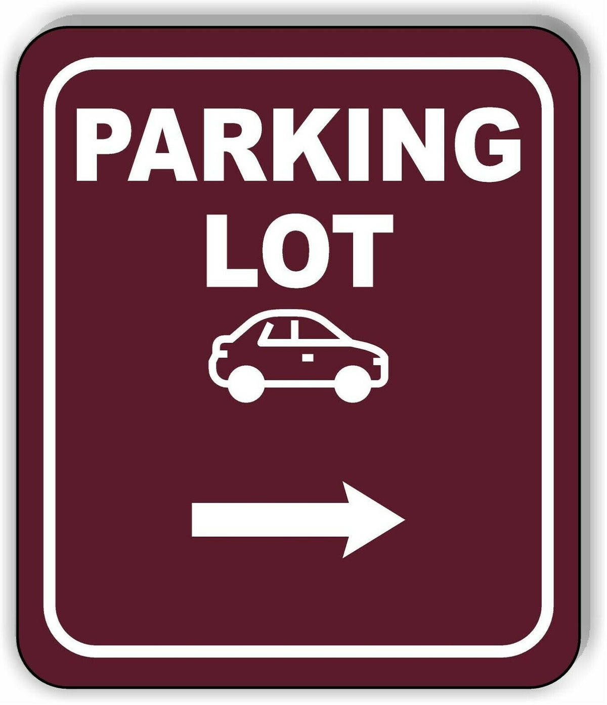 PARKING LOT DIRECTIONAL ARROW TRAIL 8 Variations Metal Aluminum composite sign