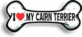 I Love My Cairn Terrier Car Magnet Bumper Sticker 3"x7"