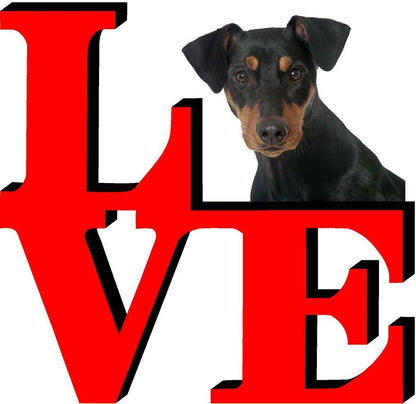 German Pinscher Dog Love Park Dog Fridge Refrigerator Car Magnet