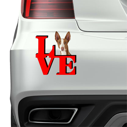Ibizan Hound Dog Love Park Dog Fridge Refrigerator Car Magnet