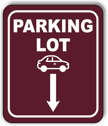 PARKING LOT DIRECTIONAL ARROW TRAIL 8 Variations Metal Aluminum composite sign