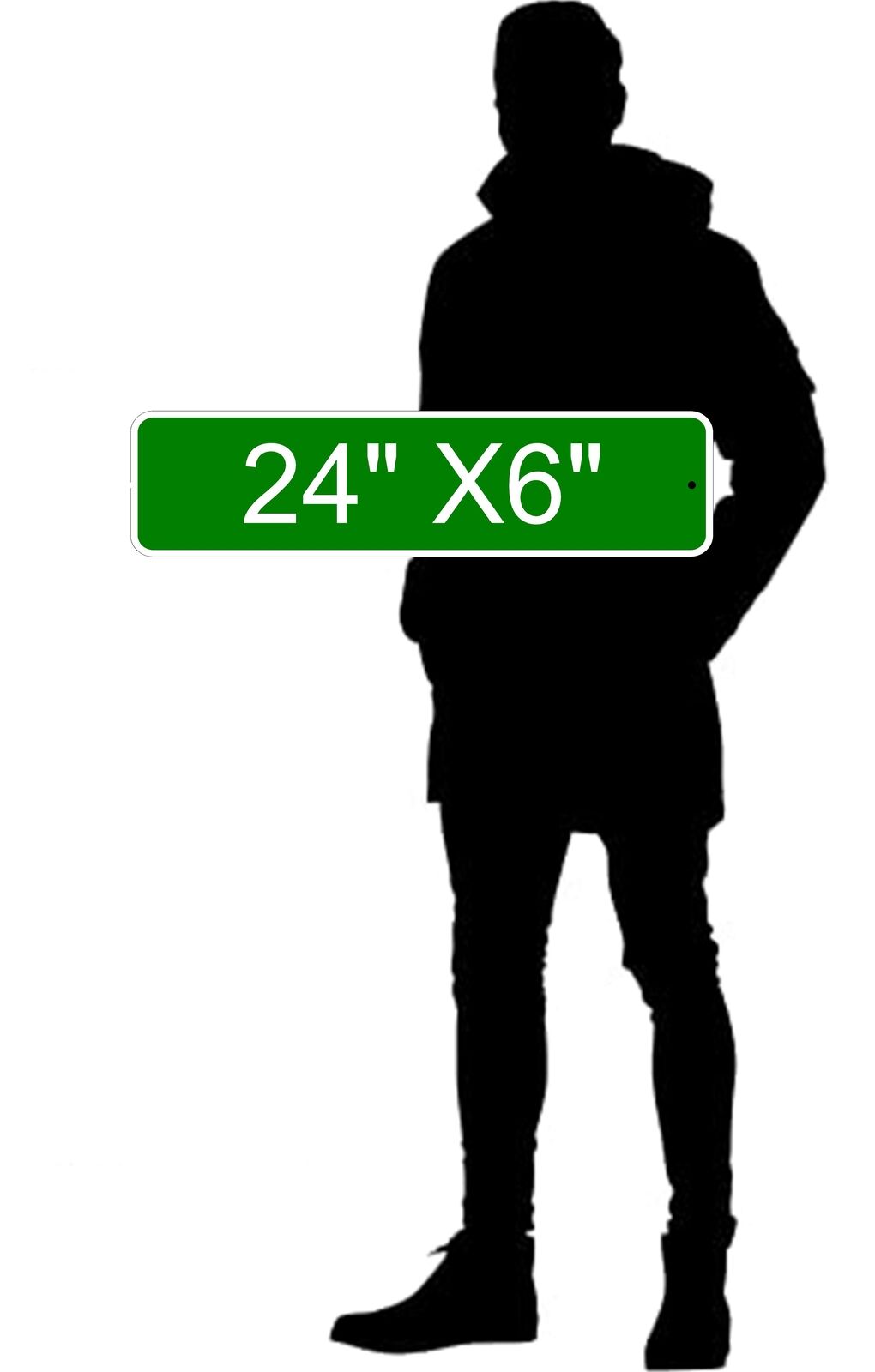 MANCHESTER TERRIER LANE 24"x6 ALUM COMPOSITE SIGN