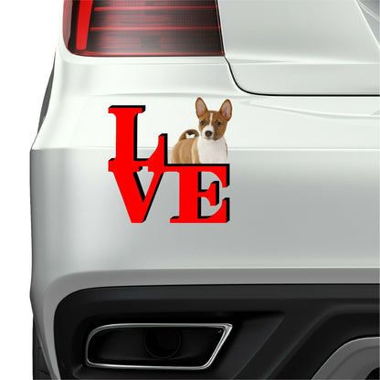 Basenji Love Park Cute Dog Fridge Refrigerator Car Magnet