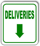 DELIVERIES DIRECTIONAL BLACK Arrow Variations Metal Aluminum composite sign
