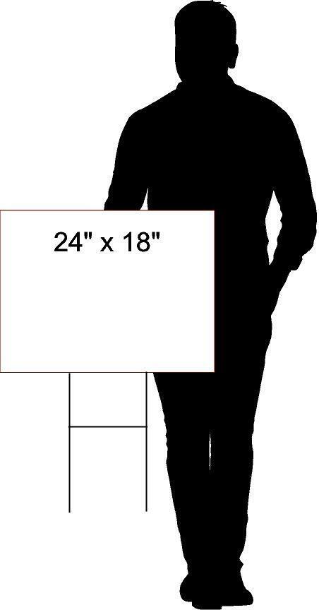 11 ft pool depth BLACK WHITE 18inx24in Yard Road Sign w/ Stand