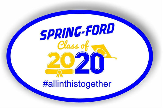 Spring Ford Class of 2020 Graduation Car magnet Magnetic Bumper Sticker