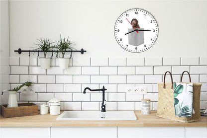 Kerry Blue Terrier In Your Pocket Dog kitchen living room Wall Clock
