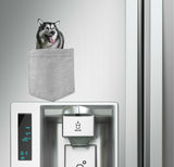 Alaskan Malamute Dog in pocket Fridge Car Magnet Bumper Sticker App size 4"x7"