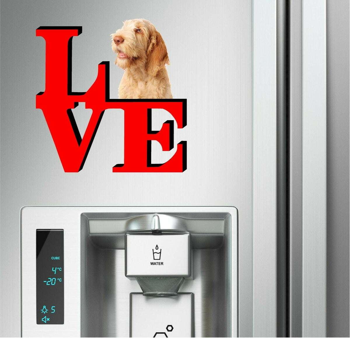 Spinone Italiano Cute Dog Fridge Refrigerator Car Magnet
