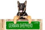 KEESHOND LANE 24"x6 ALUM COMPOSITE SIGN