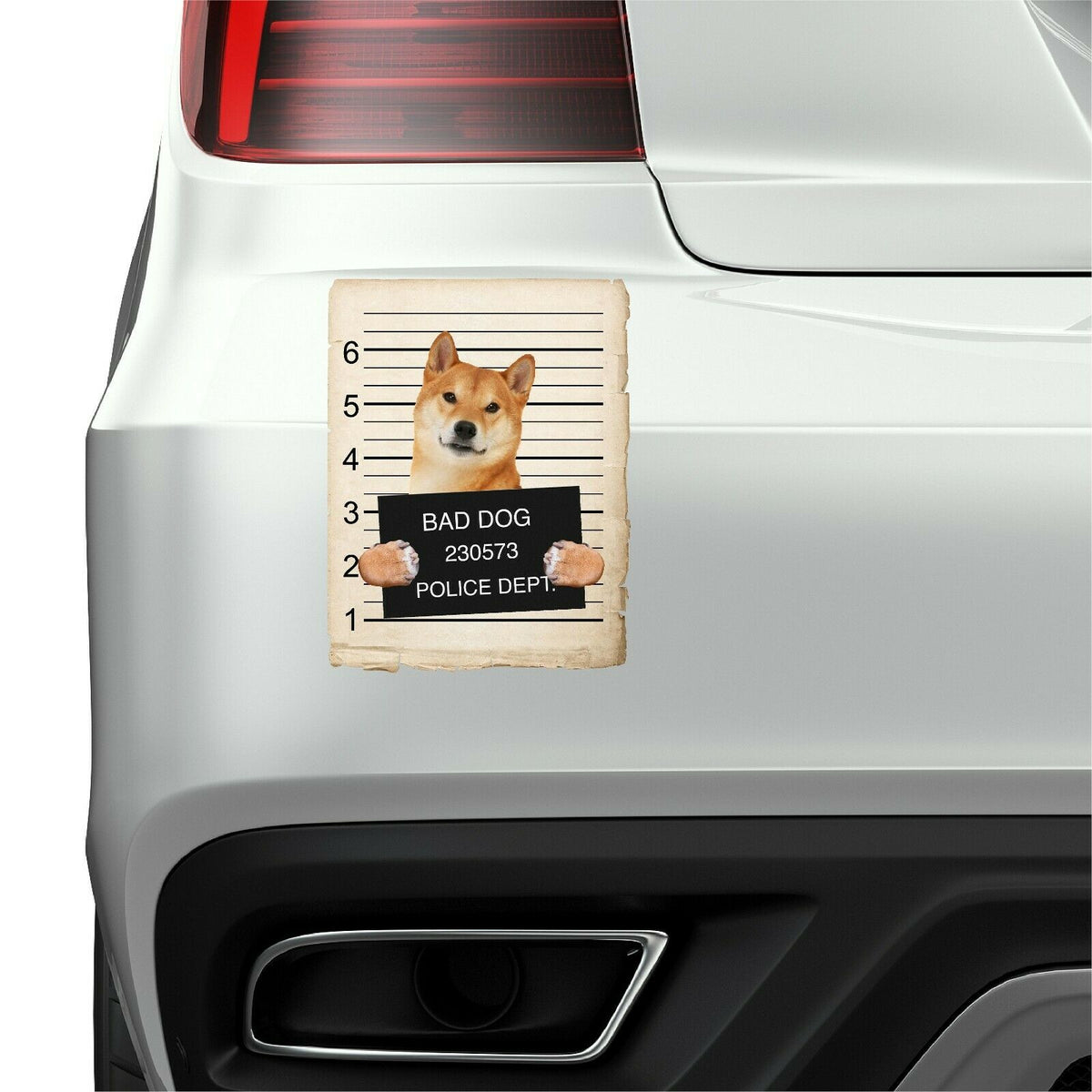 Shiba Inu Mugshot Bad Dog Fridge refrigerator Car Magnet