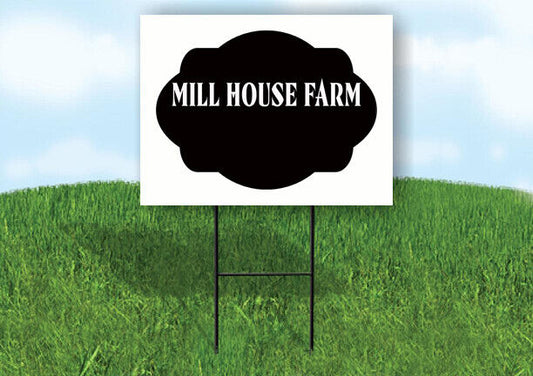 MILLFIELD LODGE BLACK TAG HOUSE SIGN