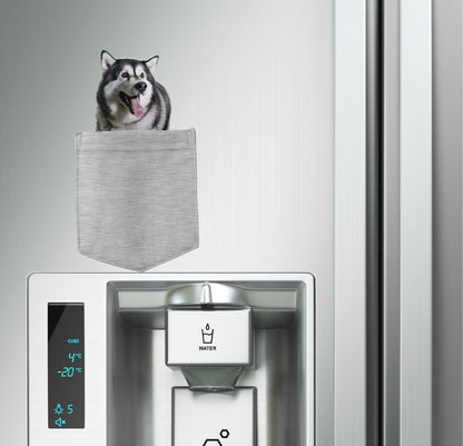 Alaskan Malamute Dog in pocket Fridge Car Magnet Bumper Sticker App size 4"x7"