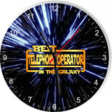 Best Telephone Operator in the Star Galaxy Space Kitchen Living room Wall Clock