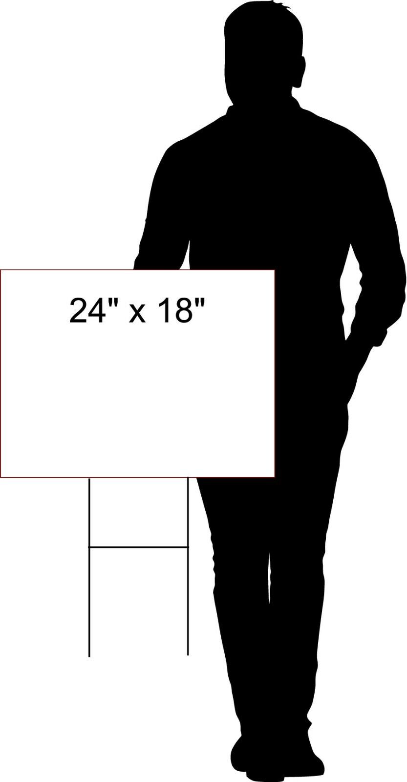 20 DOLLAR PARKING RED Yard Sign with Stand LAWN SIGN