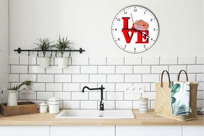 I Love Ham Love Park Funny Kitchen Living room Wall Clock