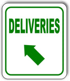 DELIVERIES DIRECTIONAL GREEN 8 Arrow Variations Metal Aluminum composite sign