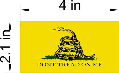 SET OF 3 Don’t Tread On Me Flag American Flag Car MAGNET Magnetic Bumper Sticker