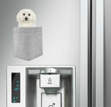Bichon Frises Dog in pocket Fridge Car Magnet Bumper Sticker App size 4"x7"