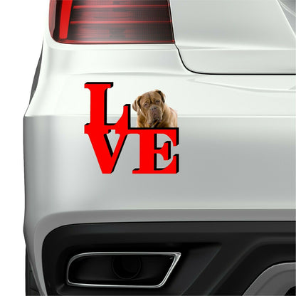 Bull Mastiff Dog Love Park Cute Dog Fridge Refrigerator Car Magnet