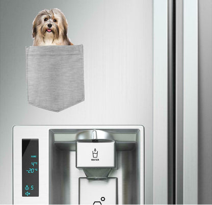 Havanese Dog in pocket Fridge Car Magnet Bumper Sticker App size 4"x7"