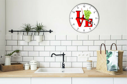 I Love Fried Chicken Love Park Funny Kitchen Living room Wall Clock