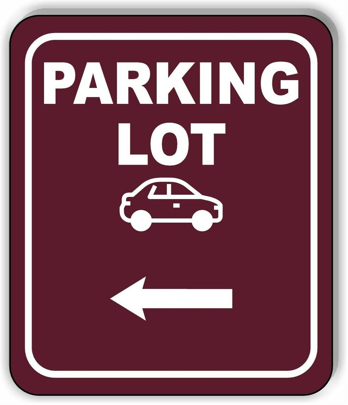 PARKING LOT DIRECTIONAL ARROW TRAIL 8 Variations Metal Aluminum composite sign