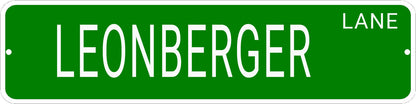 LEONBERGER LANE 24"x6 ALUM COMPOSITE SIGN