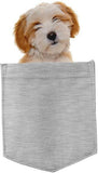 Tibetan Terrier Dog in pocket Fridge Car Magnet Bumper Sticker App size 4"x7"