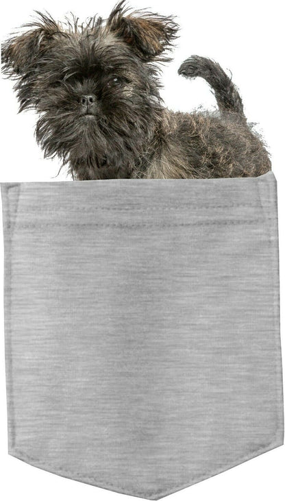 Affenpinscher Dog in pocket Fridge Car Magnet Bumper Sticker App size 4"x7"