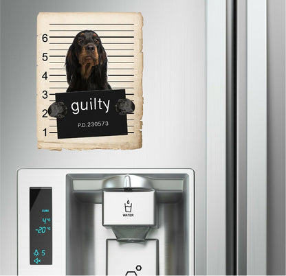 Gorden Setter Mugshot Bad Dog Fridge refrigerator Car Magnet
