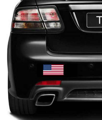 SET OF 3 American Flag Car MAGNET Magnetic Bumper Sticker Marines Army Navy