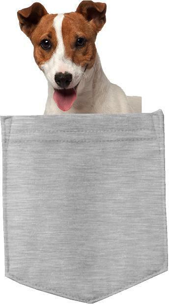 Jack Russel Dog in pocket Fridge Car Magnet Bumper Sticker App size 4"x7"