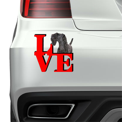 Kerry Blue Terrier Dog Love Park Dog Fridge Refrigerator Car Magnet